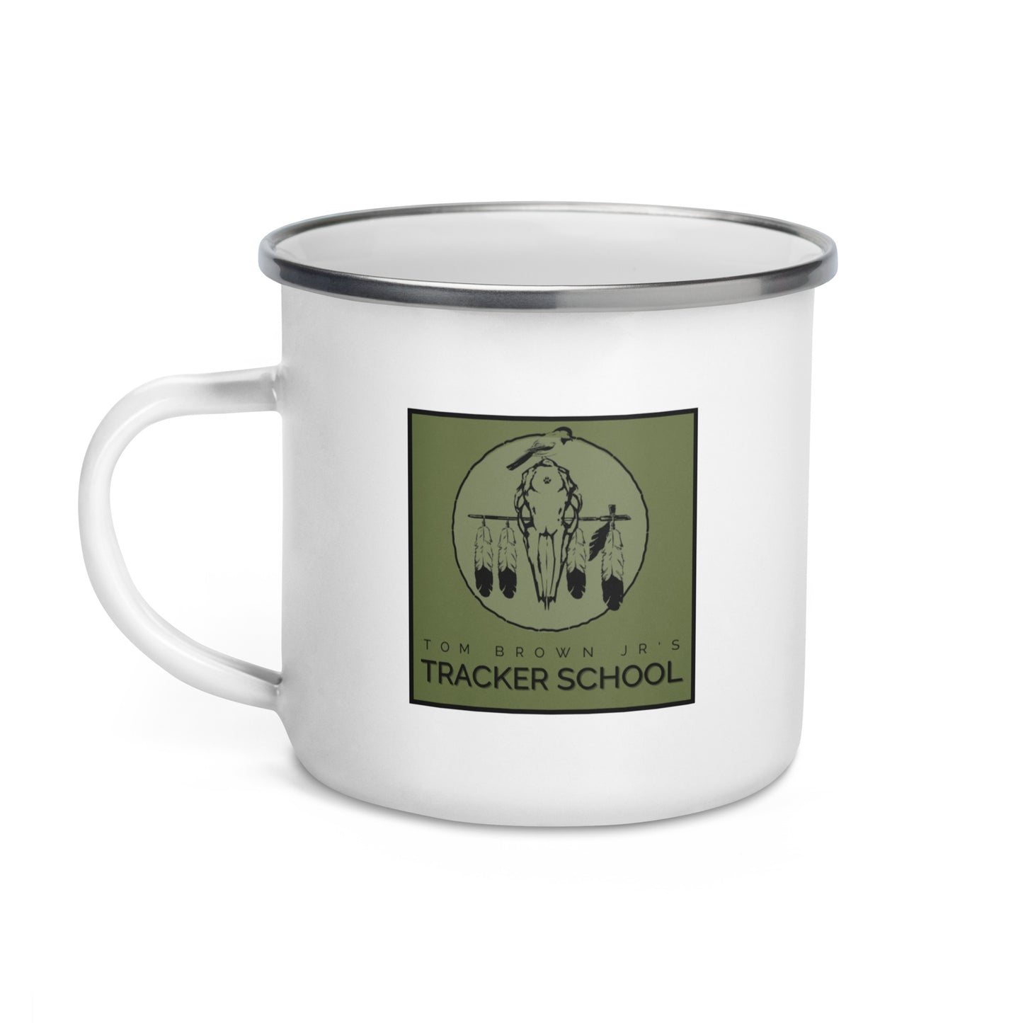 Enamel Mug - Green Shield