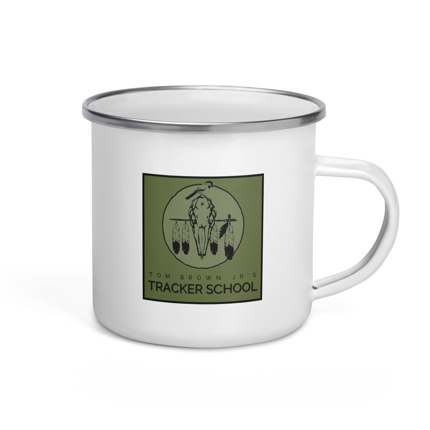 Enamel Mug - Green Shield